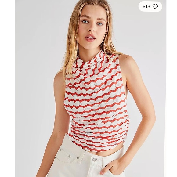 Free People Kaleidoscope Top in Rust As Header. Size Small. NWOT - Picture 5 of 5